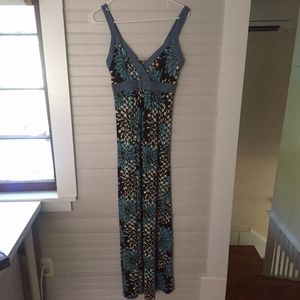 Voll floral print maxi dress